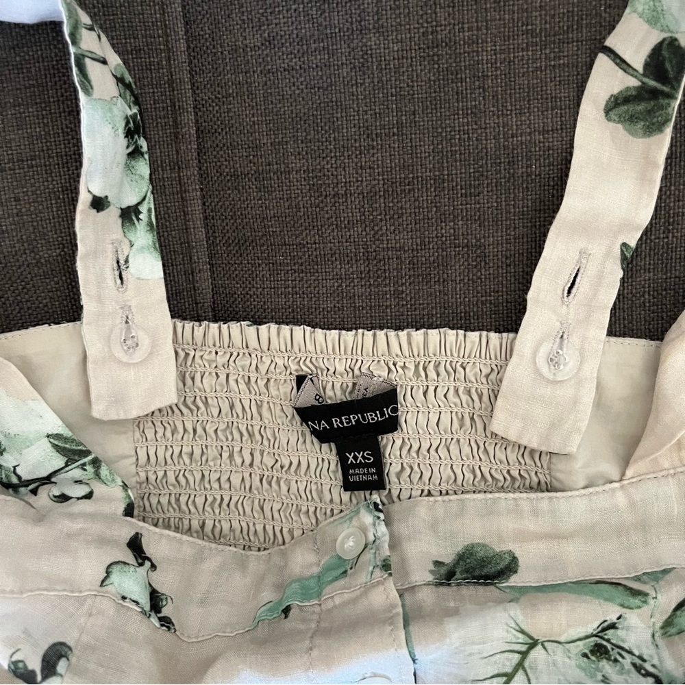 Banana Republic floral linen ramie  tank - Picture 4 of 5